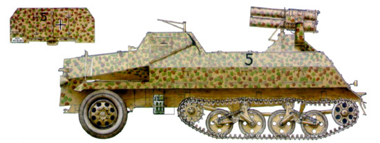 Реактивная установка Pz.Wf 42 Maultier (Sd.Kfz.41).