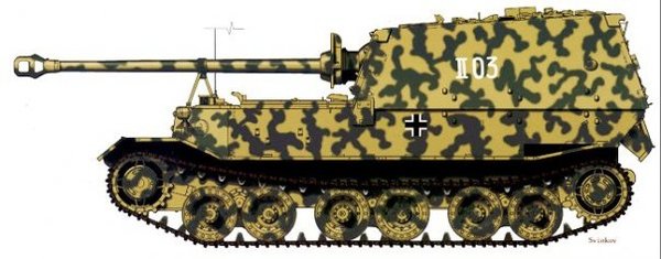 Штабная машина 654-го тяж. бат-на истребителей танков